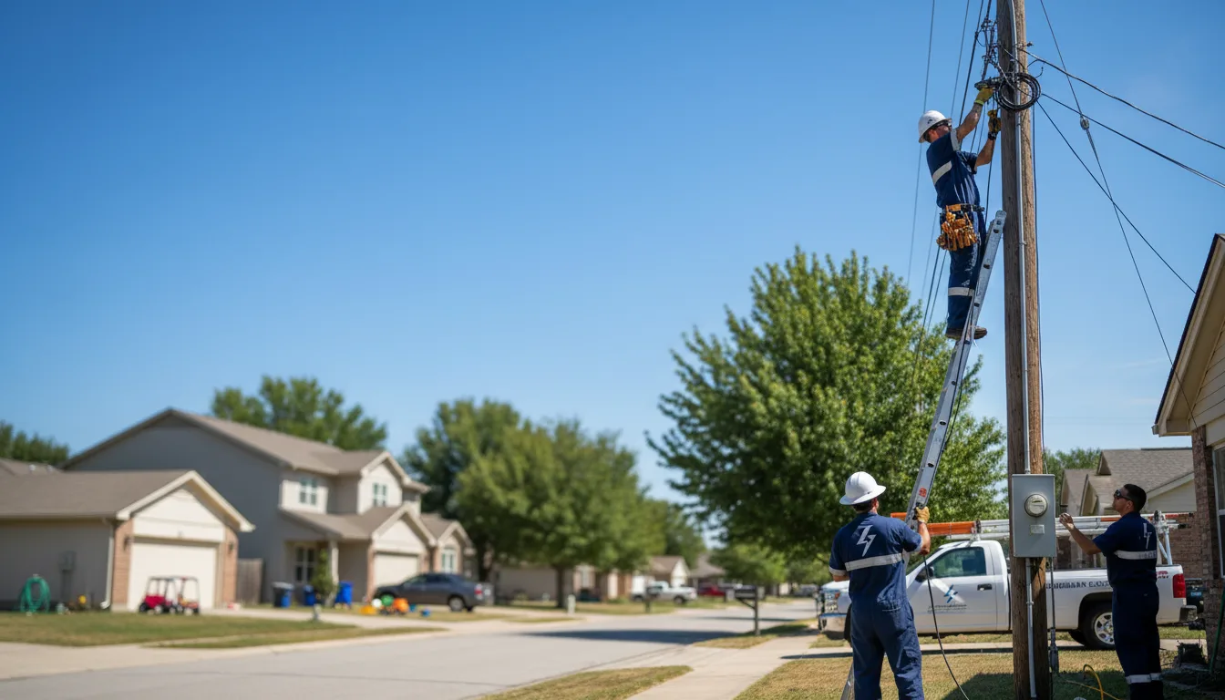Residential electrician providing installation services in South Hutchinson, KS